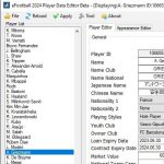 ابزار ویرایش دیتای بازیکنان نسخه 3.2.0.2 برای بازی eFootball 2024