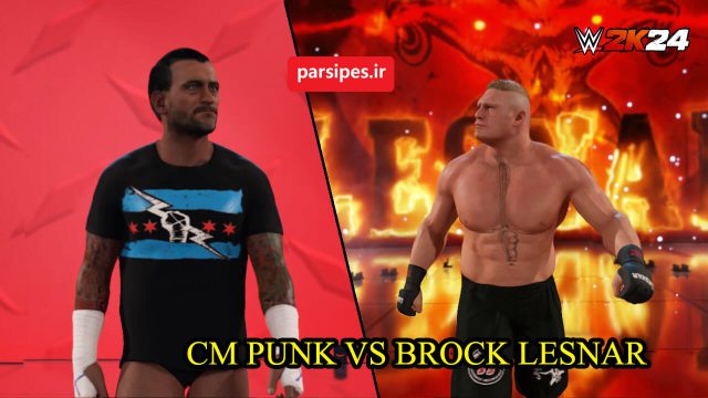 WWE2K24 CM Punk vs Brock Lesnar
